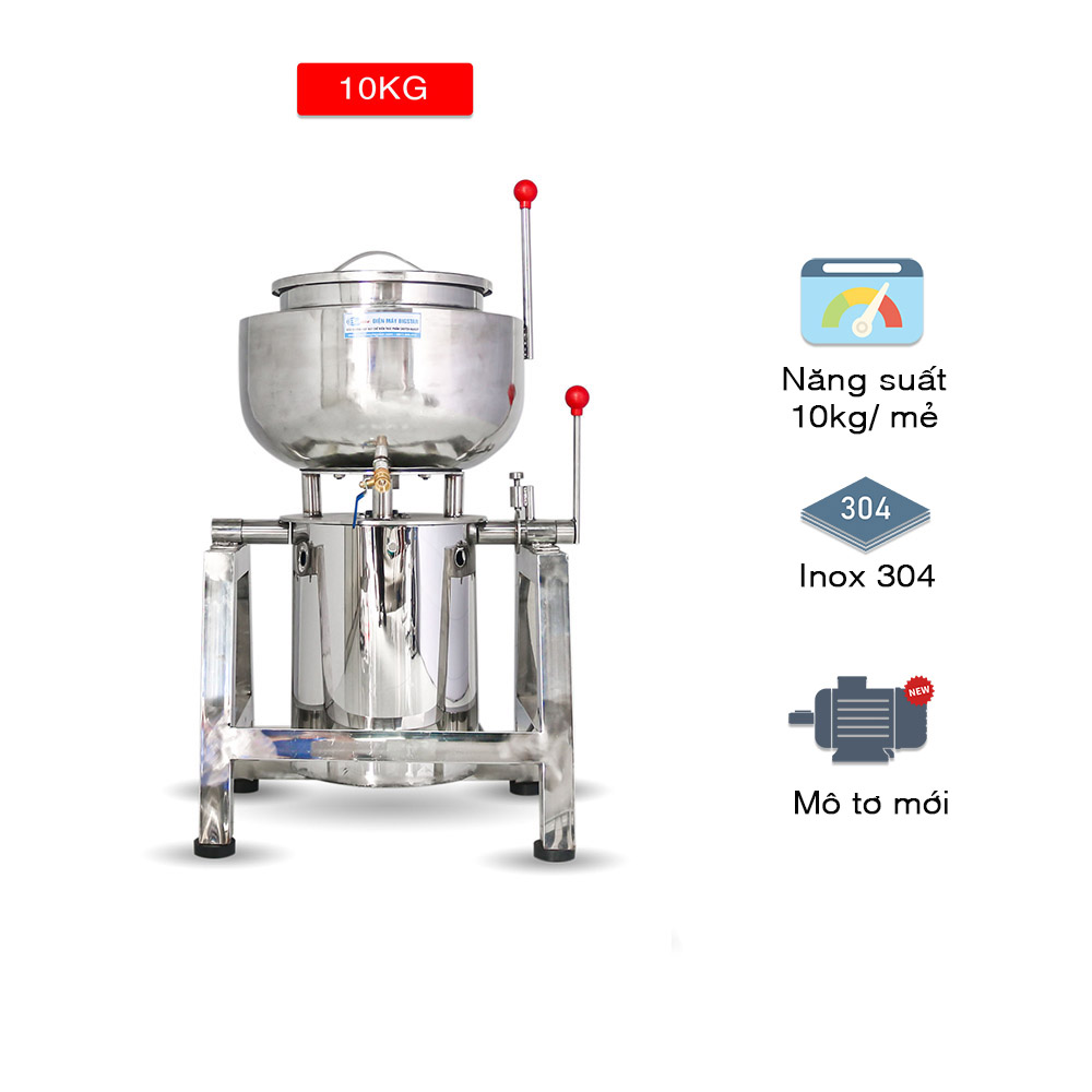Máy xay giò chả 10kg 2 lớp bao đá