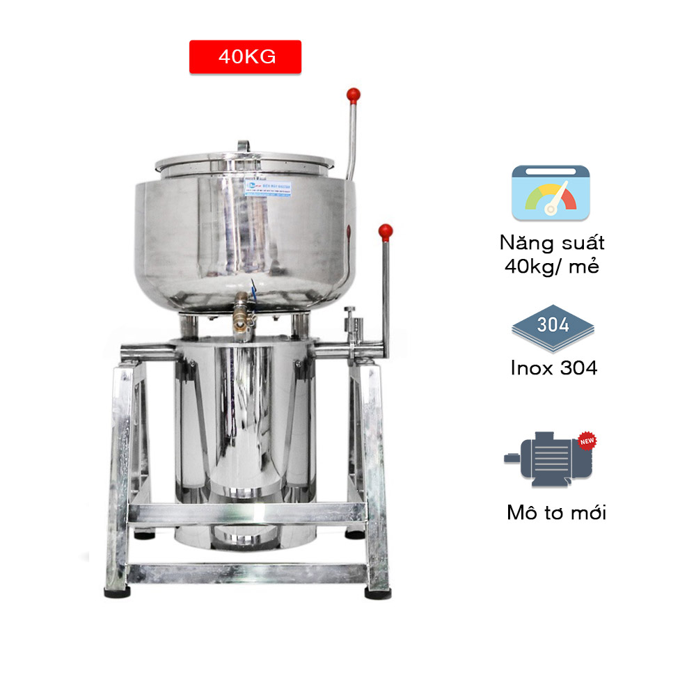 Máy xay giò chả cao cấp 40kg 2 lớp