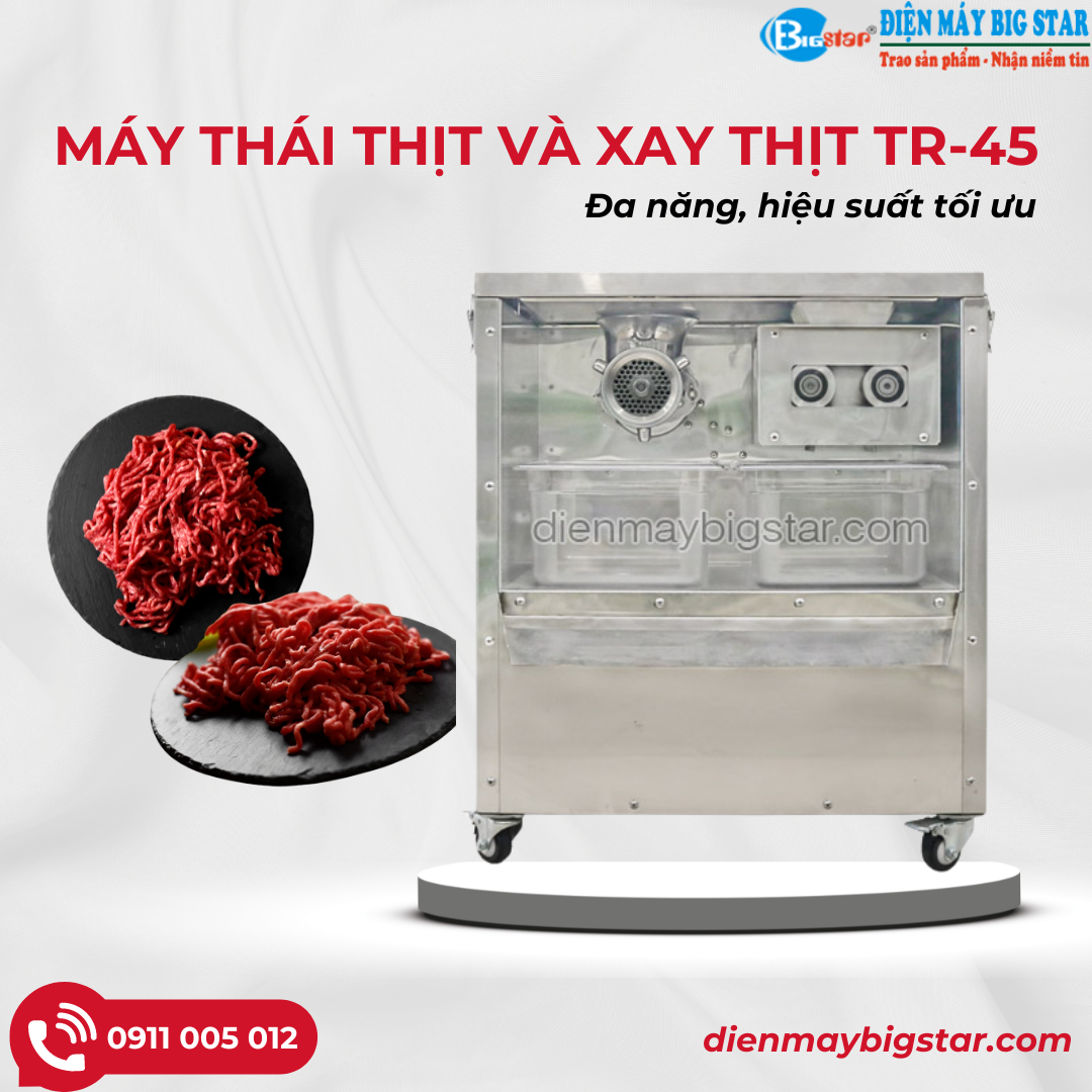 Máy thái và xay thịt TR-45 đa năng