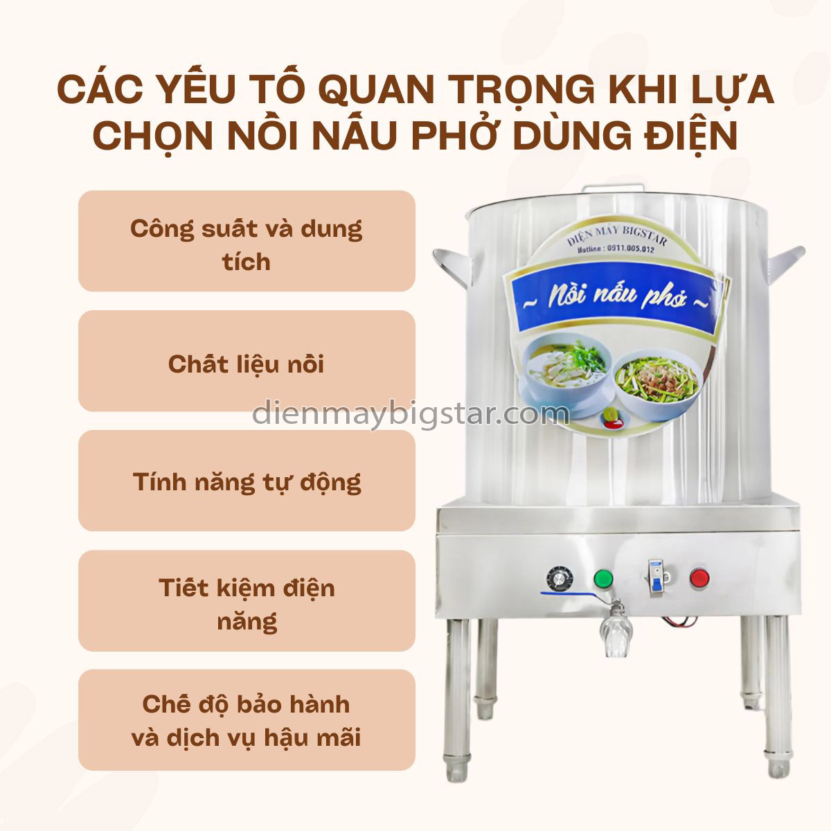 nồi nấu phở dùng điện