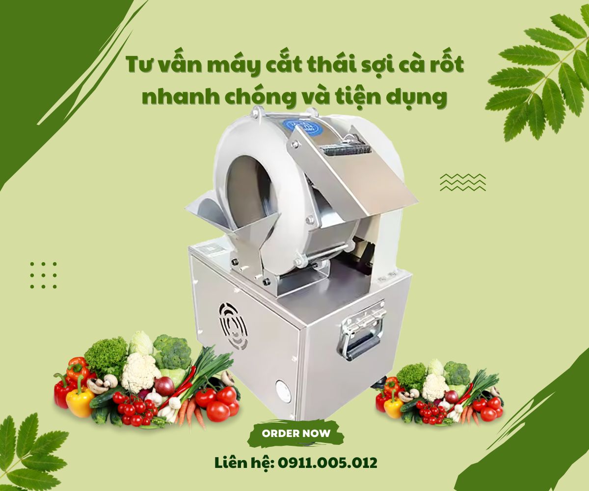 Máy cắt thái sợi cà rốt